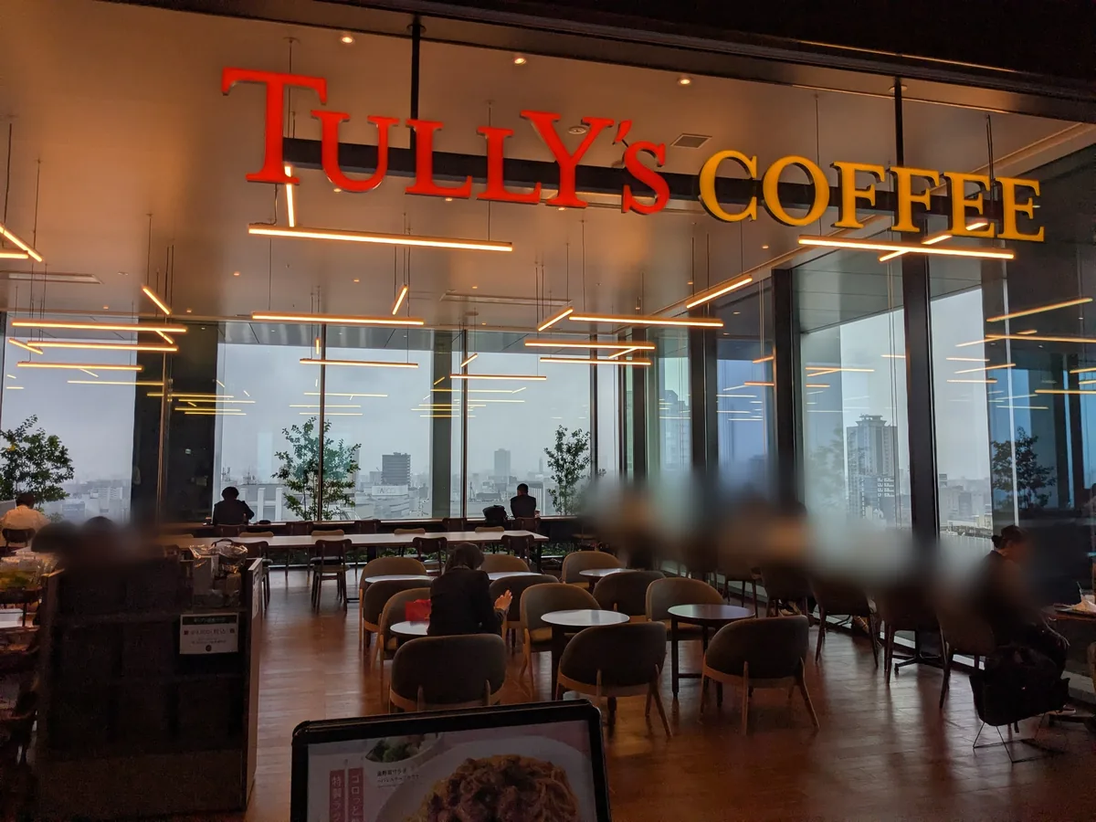 タリーズコーヒー ザ・ランドマーク名古屋栄店の店内(12階)
