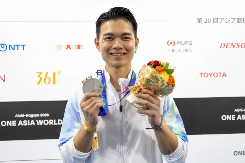武術太極拳 男子太極拳・太極剣で銀メダルを獲得したチャイニーズタイペイの孫家閎選手