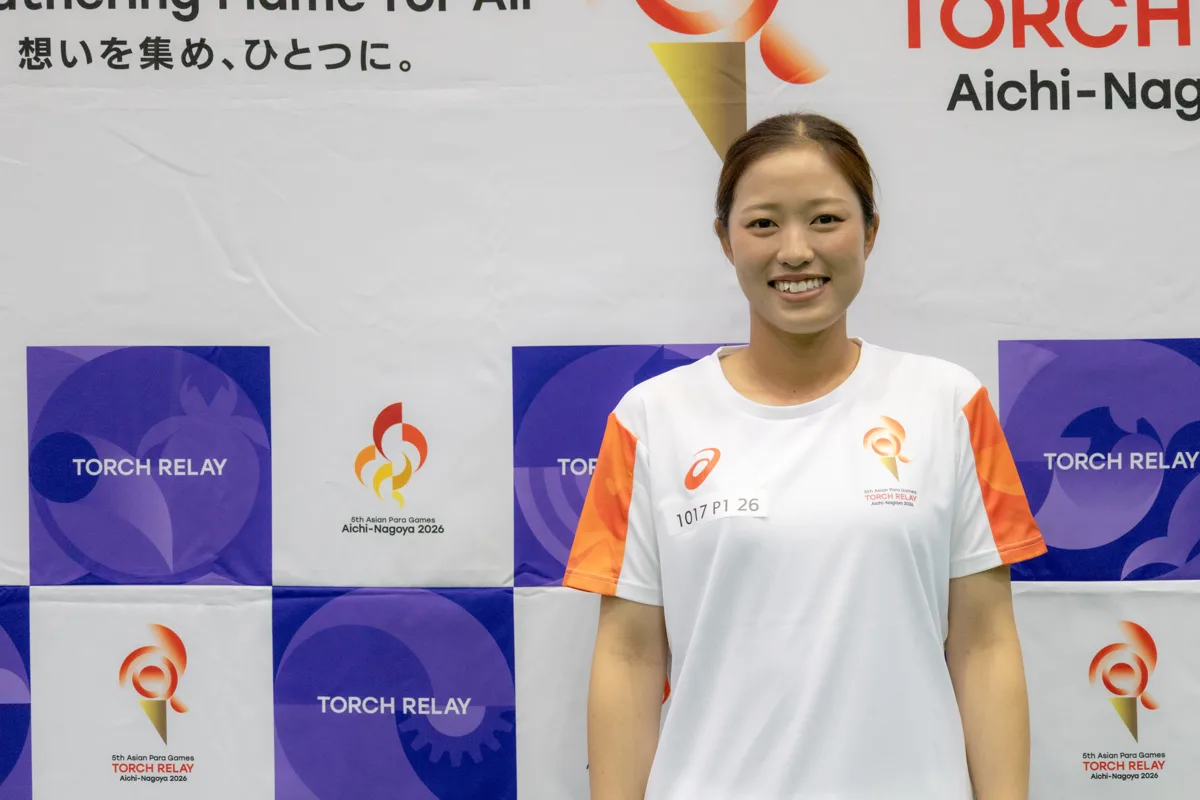 インタビューに答える舟阪育枝さん