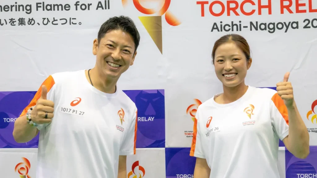 富川悠太さんと舟阪育枝さん｜アジアパラ聖火リレー座談会