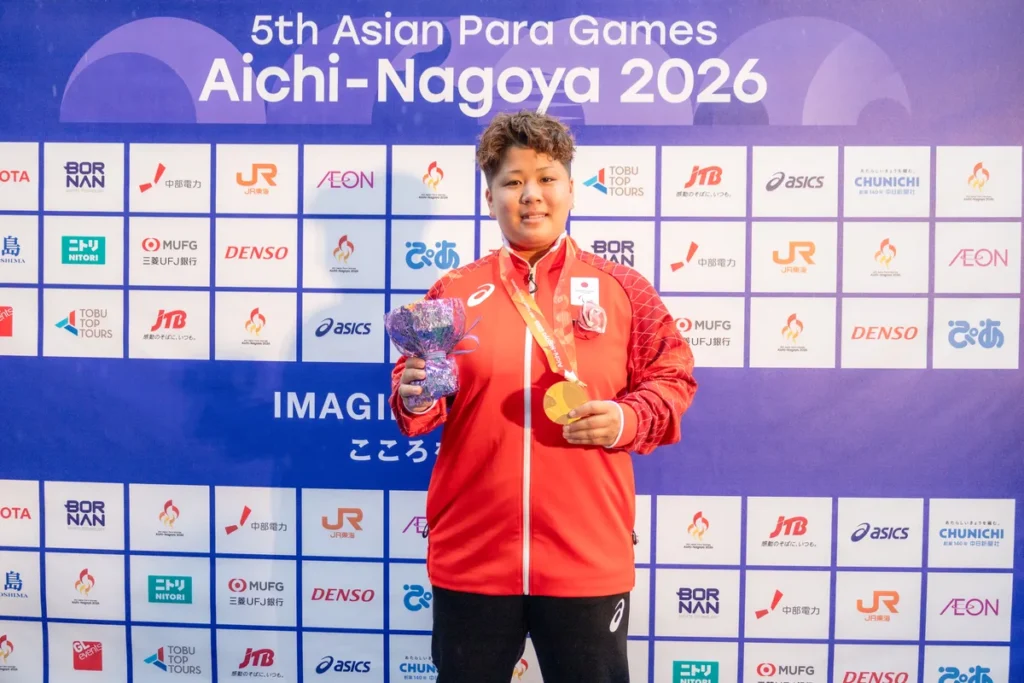 女子砲丸投F20で2大会連続の金メダルを取った堀玲那選手