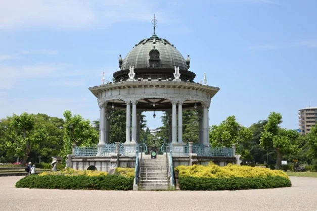アジアパラ聖火リレー集火式の会場になる鶴舞公園の奏楽堂